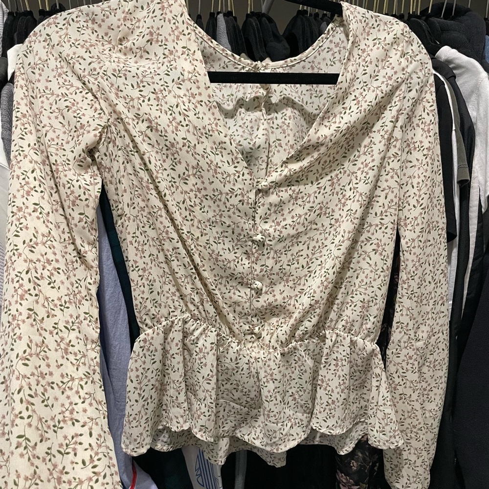 Cream Blouse